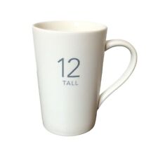 2011 Starbucks “12 Tall” Coffee Tea Mug Cup White Ceramic 12 fl oz picture