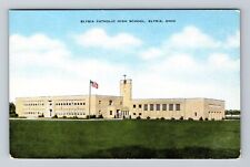 Elyria OH-Ohio, Elyria Catholic High School, Antique Souvenir Vintage Postcard picture