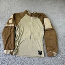 Potomac Field Gear Combat Shirt Long Sleeve 1/2 Zip Size Medium Tan Brown picture