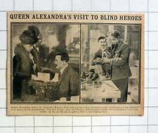 1915 Queen Alexandra Visits St Dunstan's Regents Park, Typing, Boot Making picture