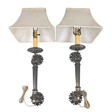 Pair Of Vintage Wall Mounted  Bedside Lamp Sconce - Candlestick Hanging - RARE picture