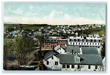 1907 Bird's Eye View Of Wolfboro House Town New Hampshire NH Antique Postcard picture