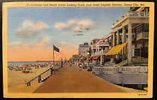 Vintage Postcard 1953 Beach, Hotel Stephen Decatur, Ocean City, Maryland (MD) picture