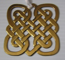 Virginia Metalcrafters Celtic Knot Brass Ornament ~ 1991 ~ 2 1/2