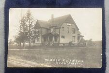 RPPC Postcard Residence Of JW Northwood New Lothrop MI Early picture