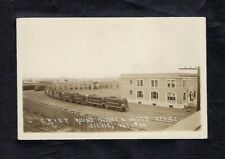 Early 1900's RPPC Postcard C.P.I. & P. Round House & Supt's Office, Cargo Train picture
