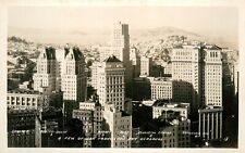Vintage San Francisco Skyscrapers RPPC City Aerial CA 20s Real Photo Postcard picture