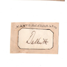 William Scott, 6th Duke Buccleuch, Earl of Dalkeith Signed Clip / Autographed picture