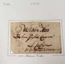 1793 Stuiver Stamp Letter From Batavia to Cochin On The Mallabaar Artifact  picture