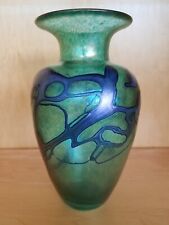 Robert Held Signed Iridescent Art Glass Vase Favrile 9