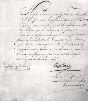 Murat�s appointment as Prince and Grand Admiral of the Empire
