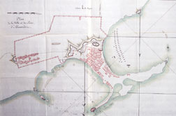 Map of the city and harbors