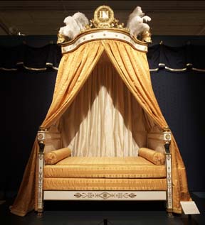 Imperial bed of J�r�me Bonaparte, King of Westphalia (detail)