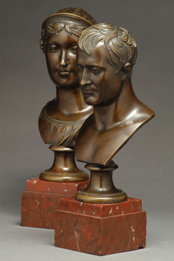 Busts of Napol�on and Marie-Louise