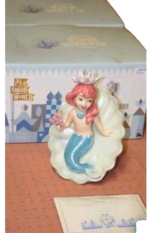 Disney WDCC It\'s A Small World After All Mermaid Statue  with COA 