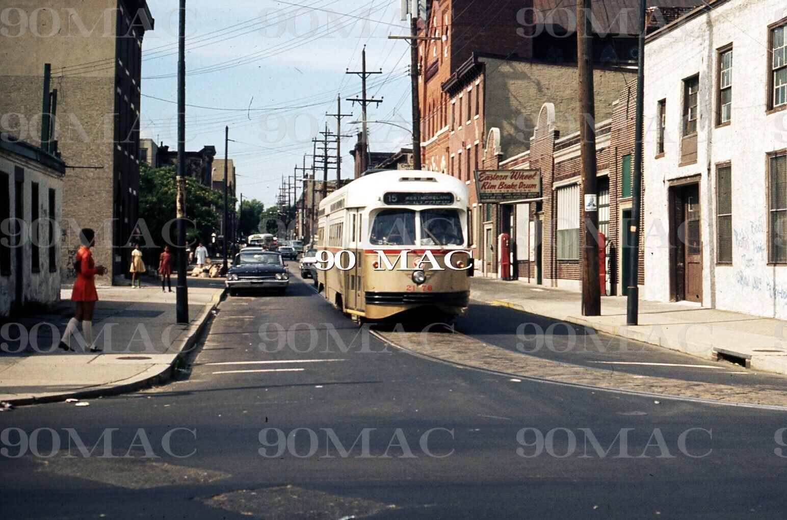 SEPTA. PCC CAR #2176. Philadelphia (PA). Original Slide 1970. (D)