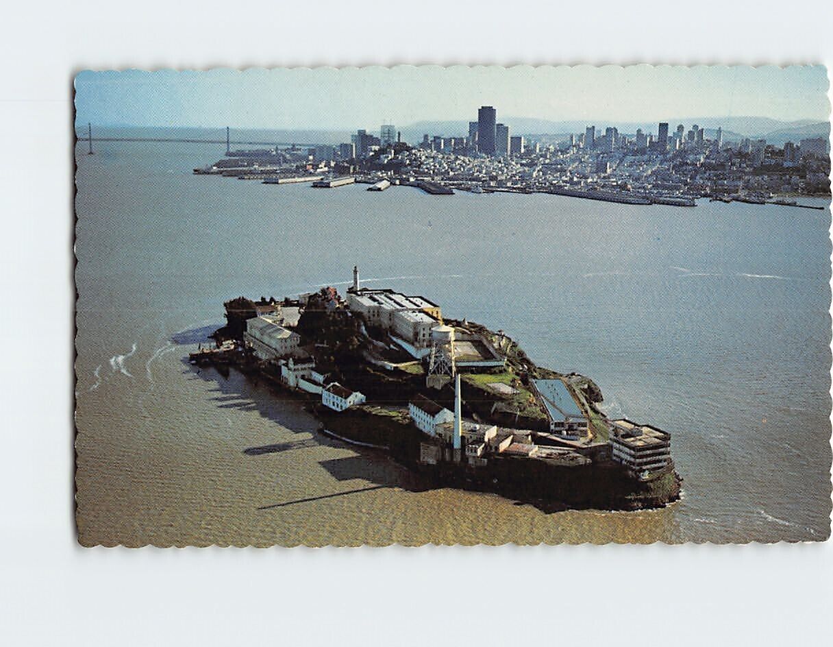Postcard Alcatraz Island San Francisco California USA North America
