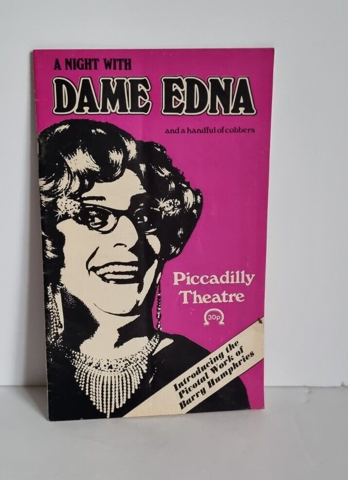 A NIGHT WITH DAME EDNA AND A HANDFUL OF COBBERS SHOW PROGRAM DECEMBER 1979