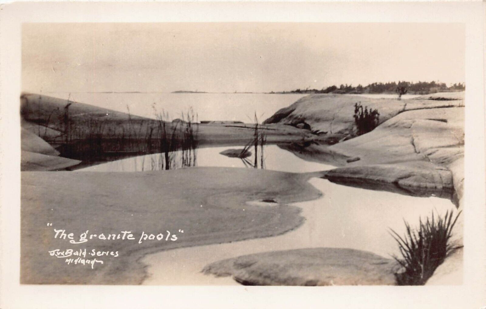 RPPC The Granite Bay Pools Midland Canada Photo Vtg Postcard A33