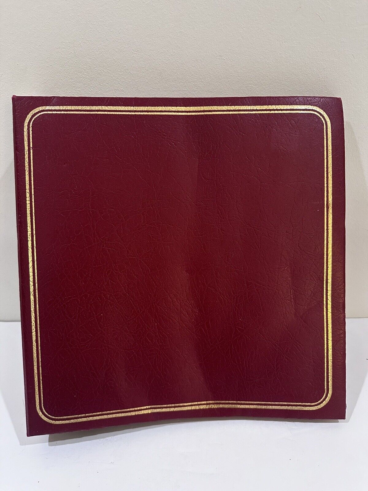 New Red Vintage Leather Picture Photo Album 62 Pages 10 Pictures PP 620 Photos