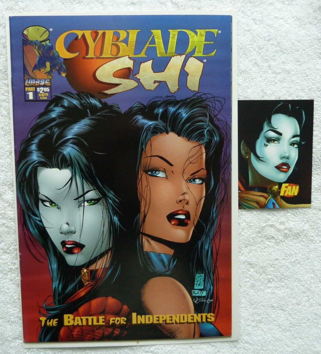 Image Comics: Cyblade Shi #1, VF/NM with free promo card
