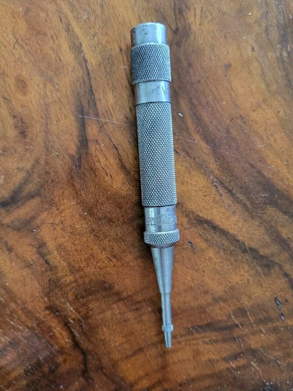Vintage L. S. Starrett No. 18A Automatic Center Punch Machinist Tool USA