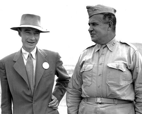 Robert Oppenheimer and General Leslie Groves Photo