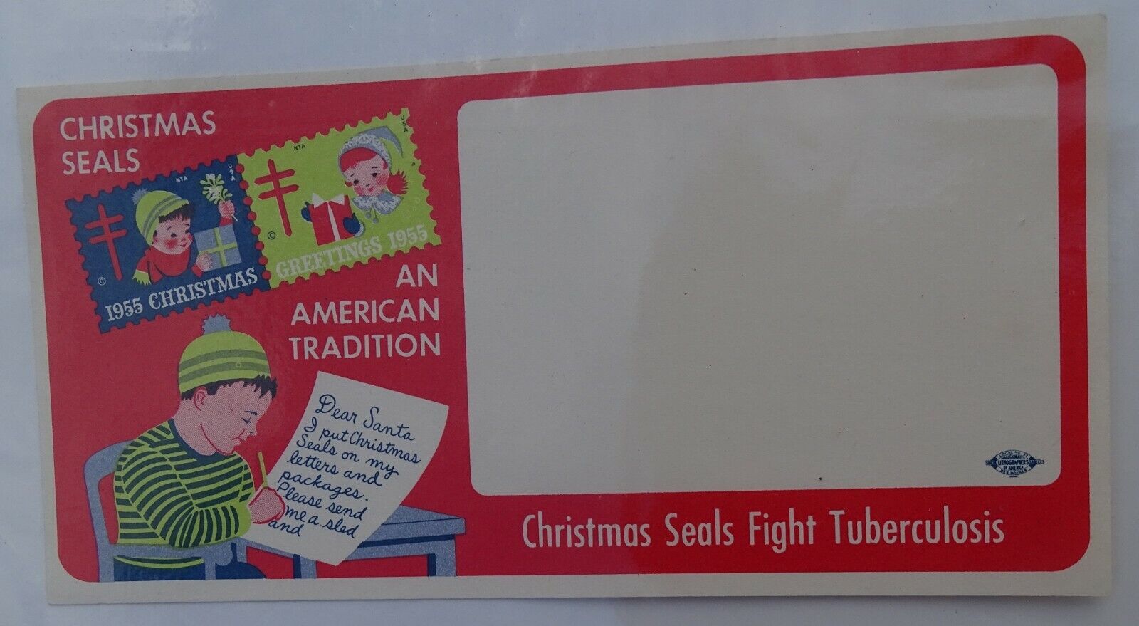 1955 Christmas Seals Sell Sheet 