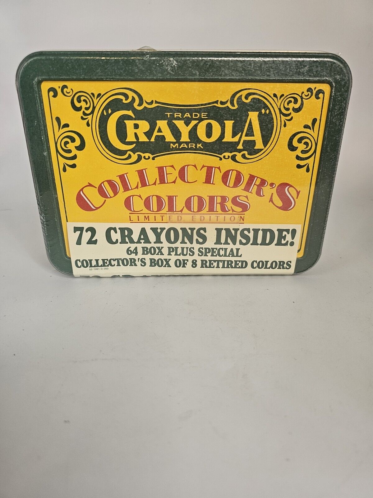Vintage Crayola Collectors Colors Limited Edition Tin with Crayons 1991 NIDP