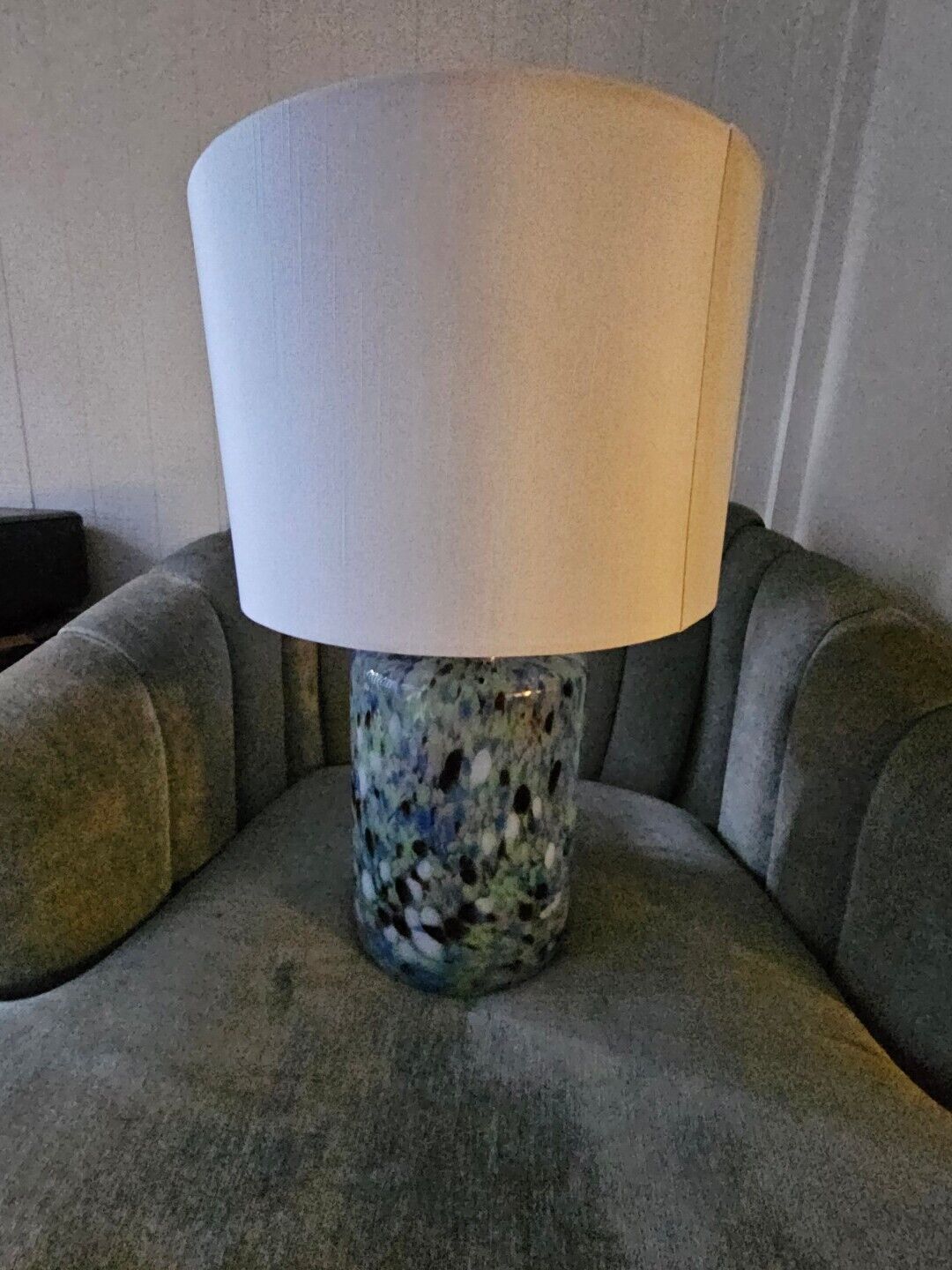 DVF Diane Von Furstenberg x Target Dot Glass Cylinder Accent Table Lamp