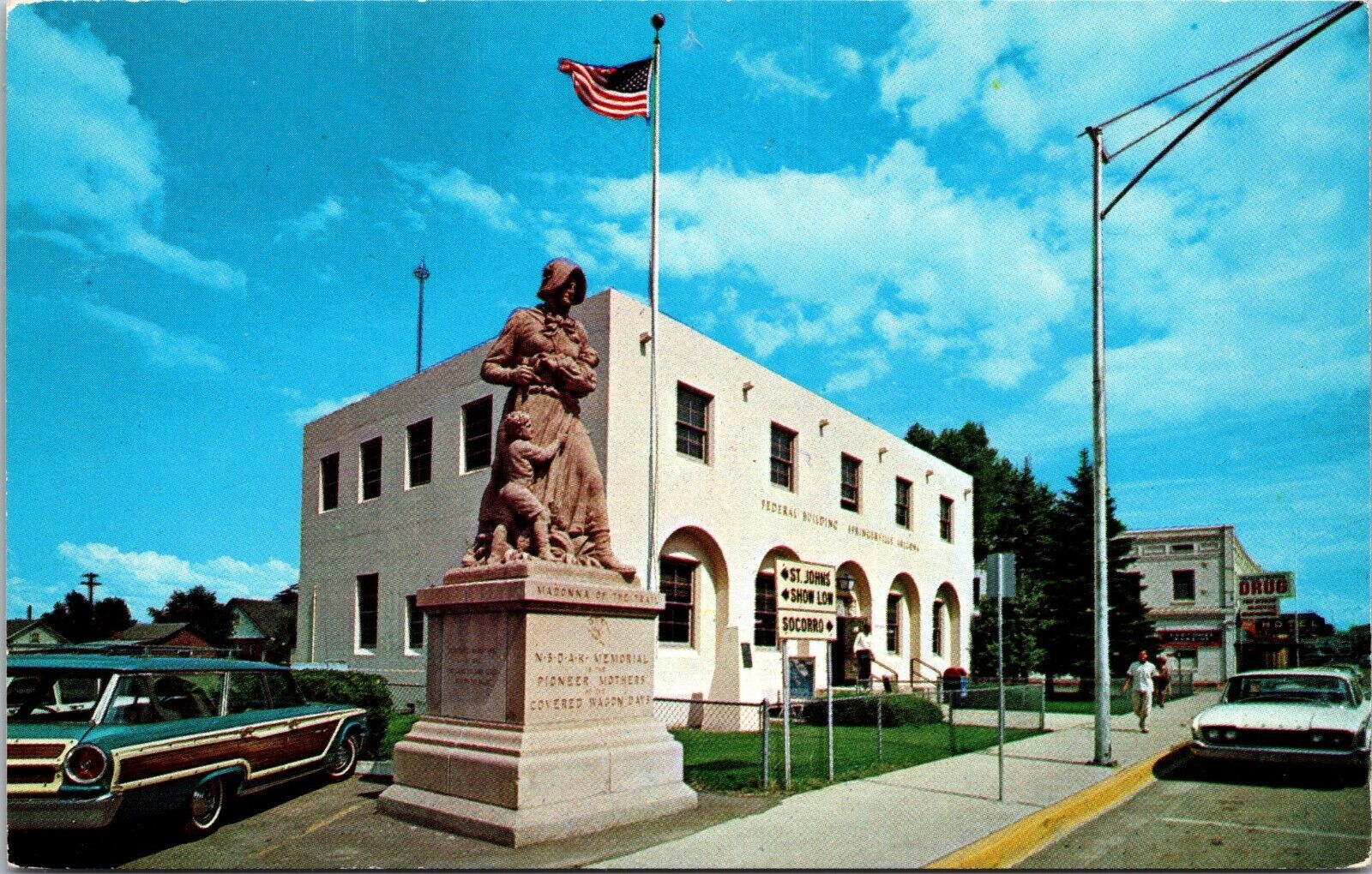 Postcard Springerville  Arizona Post Office and Federal  Building [zz]