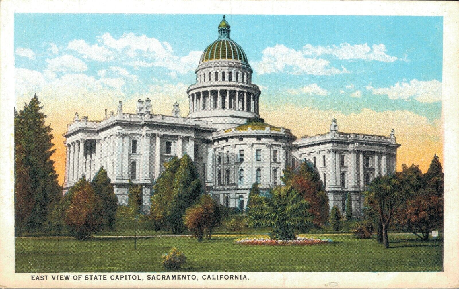 USA East View of State Capitol Sacramento California B43