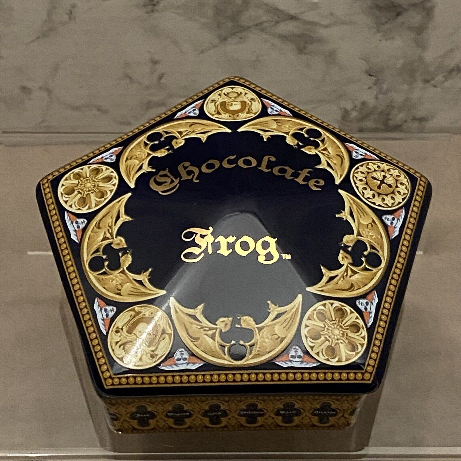 Ceramic Chocolate Frog Trinket Jewelry Box - Harry Potter Universal Studios New