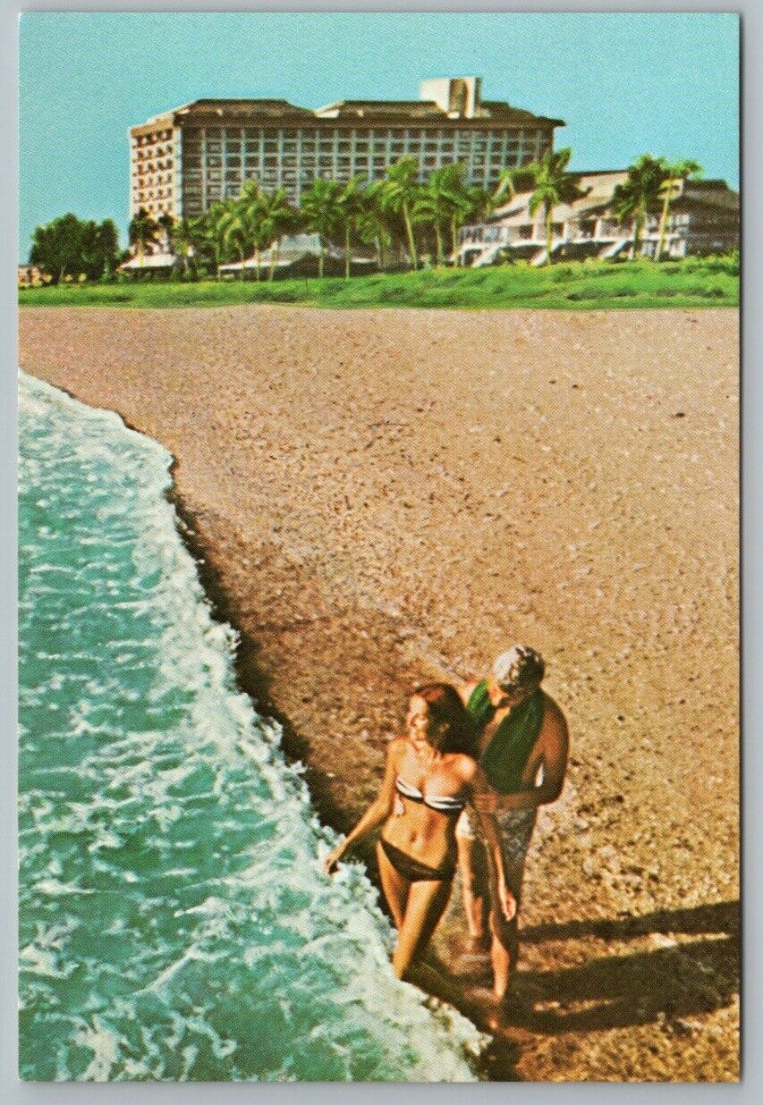 Postcard Marco Island Florida Marco Beach Hotel & Villas White Powdered Beach