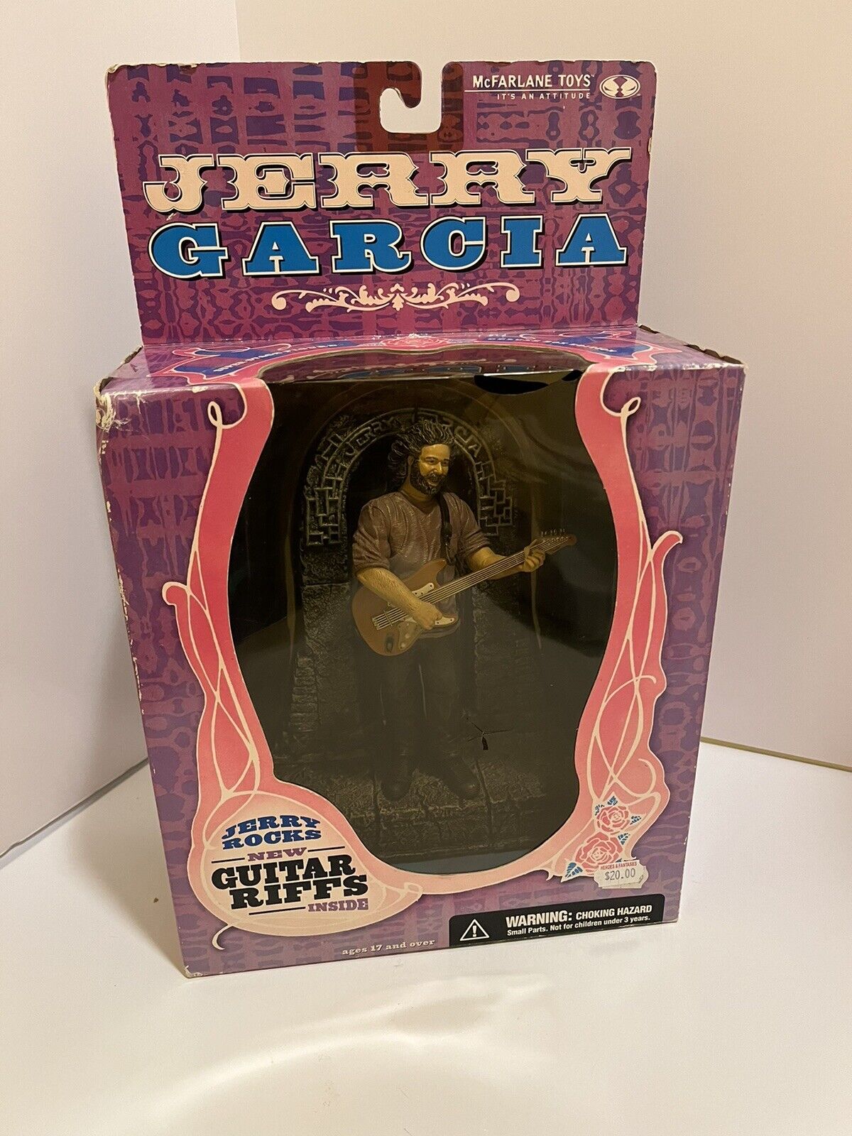Jerry Garcia Grateful Dead Super Stage McFarlane Figure 2001 Jerry Rocks Guitar
