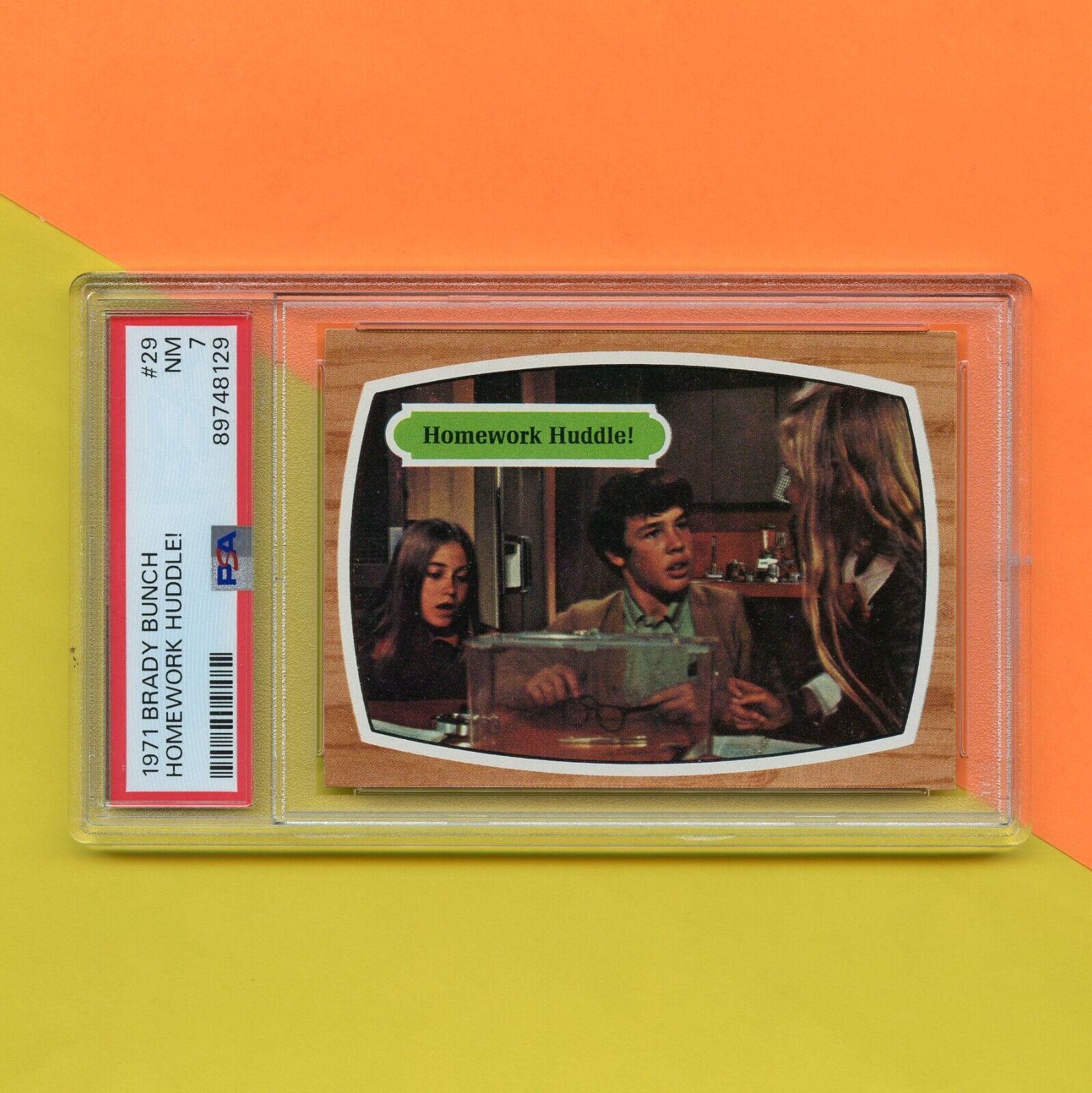 Original 1971 Brady Bunch Trading Card #29 PSA 7