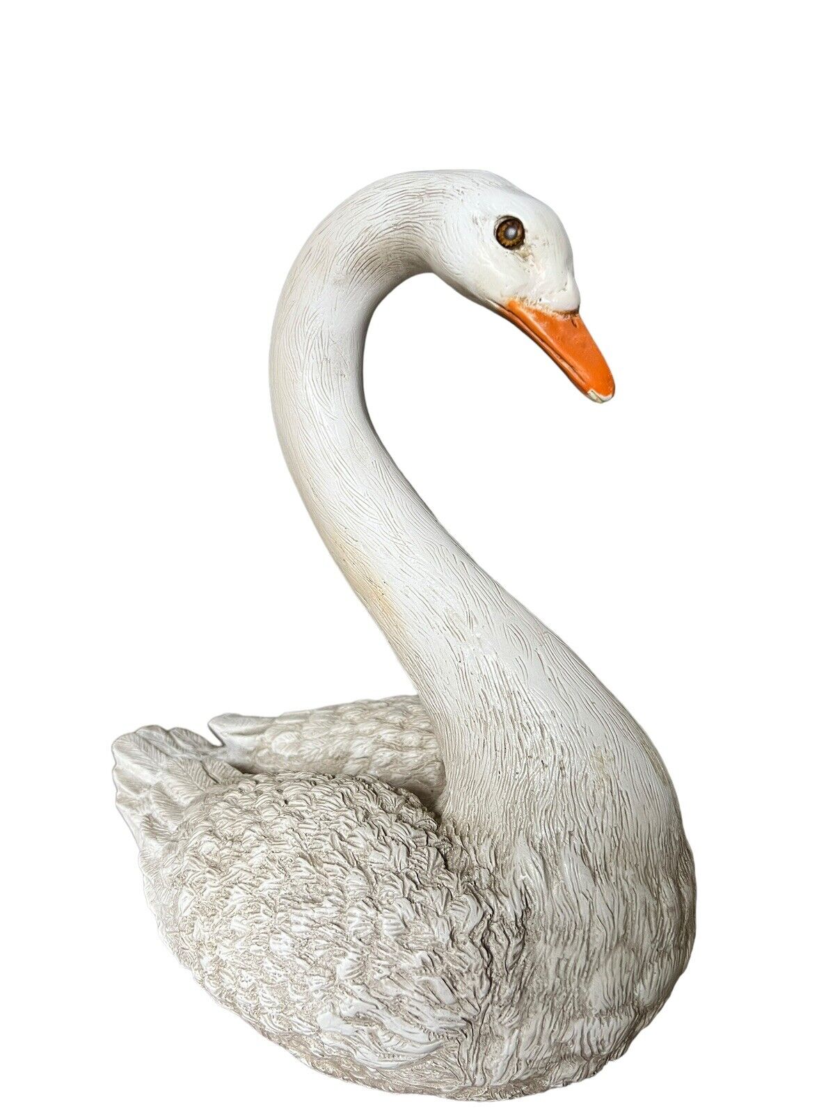 Vintage 1988 HOMCO Resin Large Swan