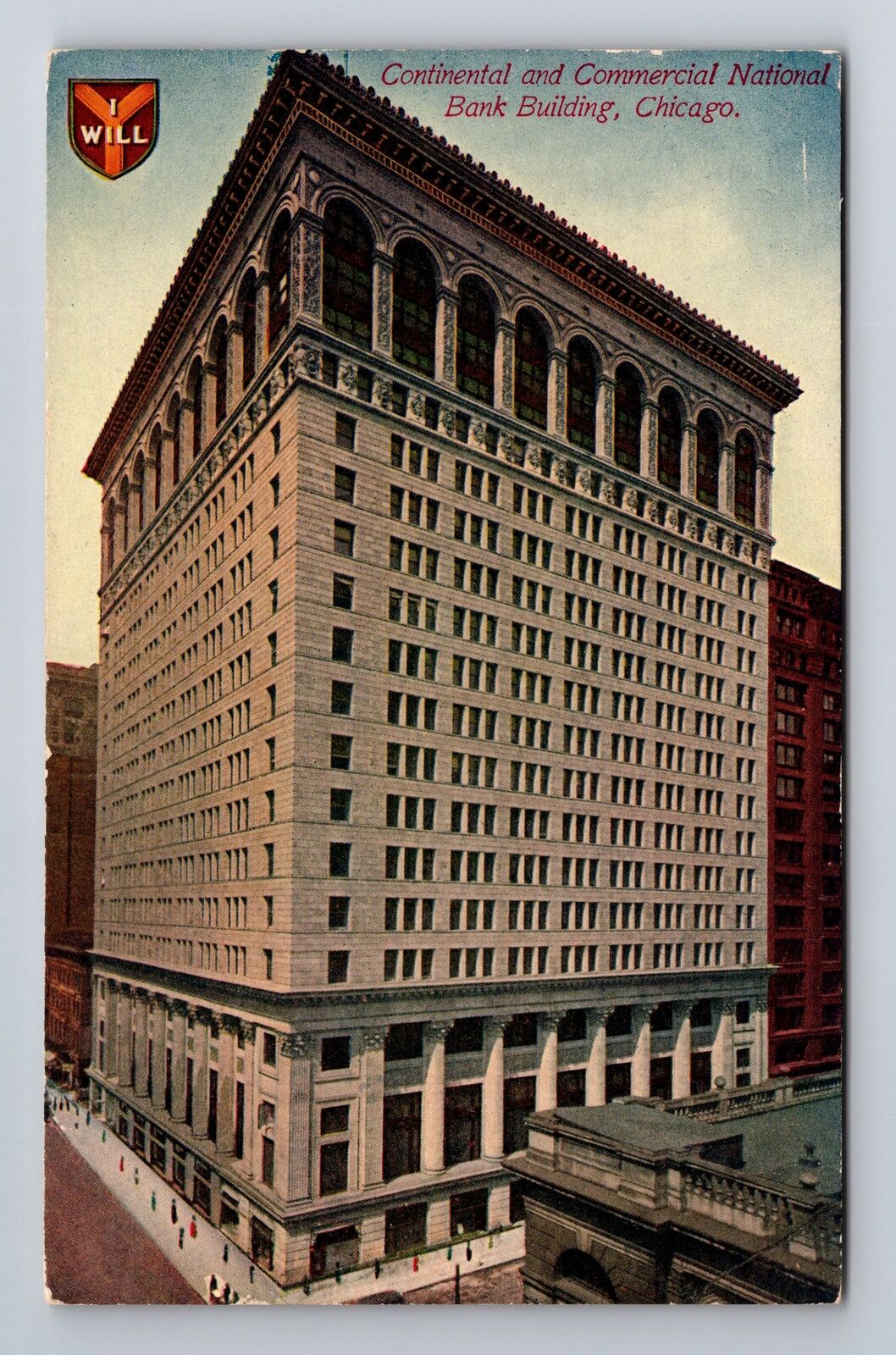 Chicago IL-Illinois, Continental & Commercial Natl Bank Antique Vintage Postcard