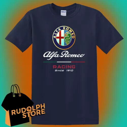 Alfa Romeo Racing Since 1910 Men\'s Navy T-shirt Size S to 5XL