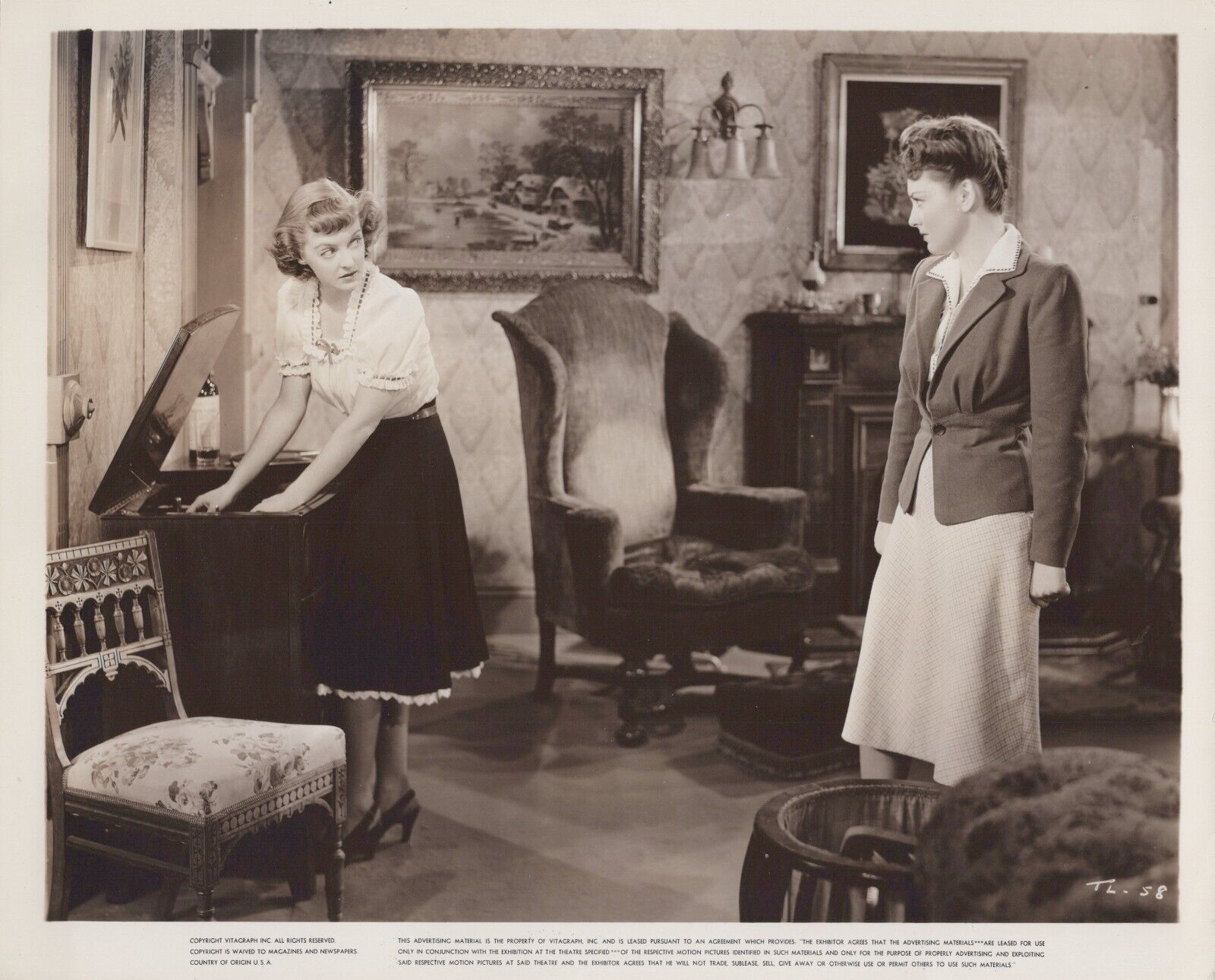 Bette Davis (1940s) ❤ Original Vintage Hollywood Movie Scene Photo K 497