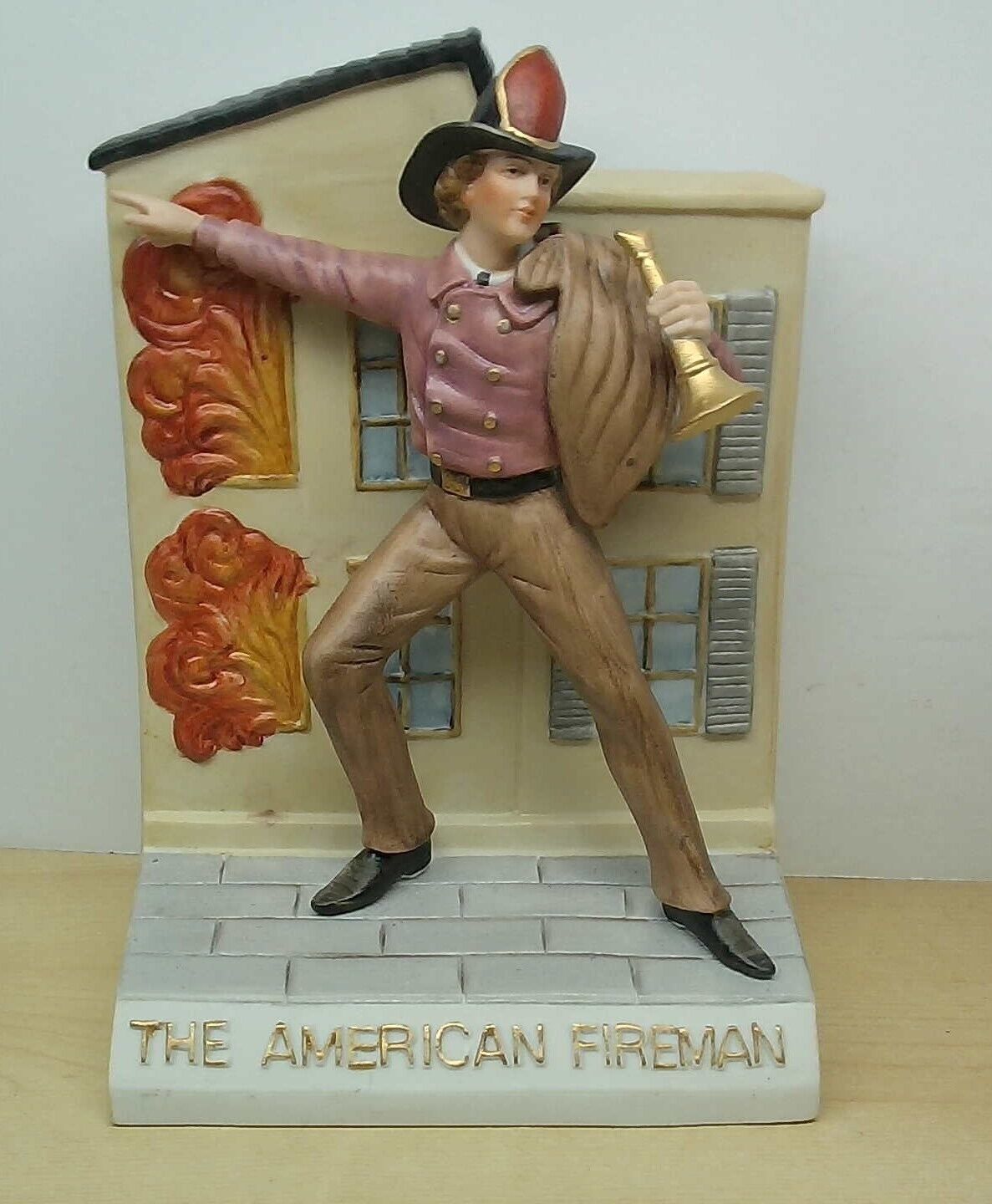 VTG 1990 “The American Fireman” Mount Hope Decanter Limited Edition EMPTY Rare