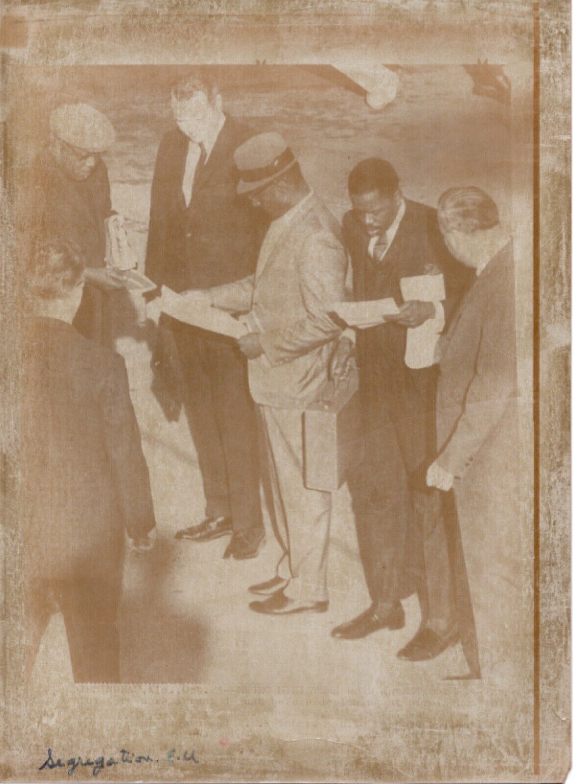 Original 1960\'s Civil Rights Press Photograph Birmingham Ministers