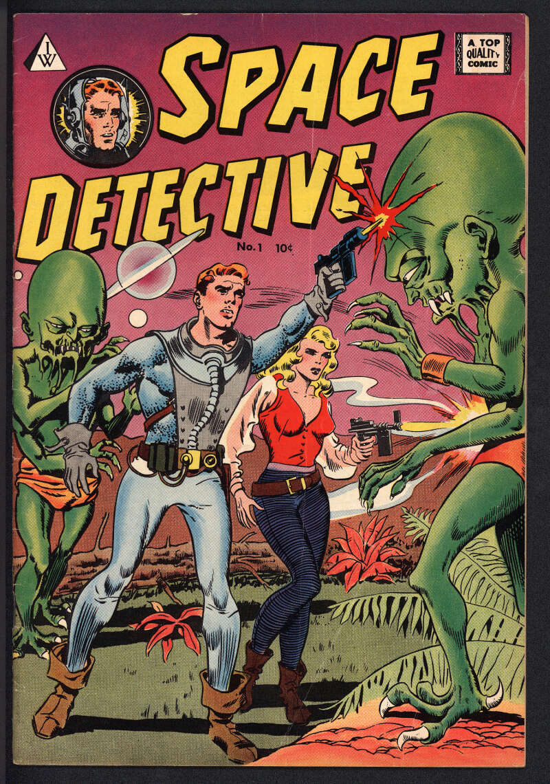 SPACE DETECTIVE #1 4.0 // IW PUBLISHING 1958