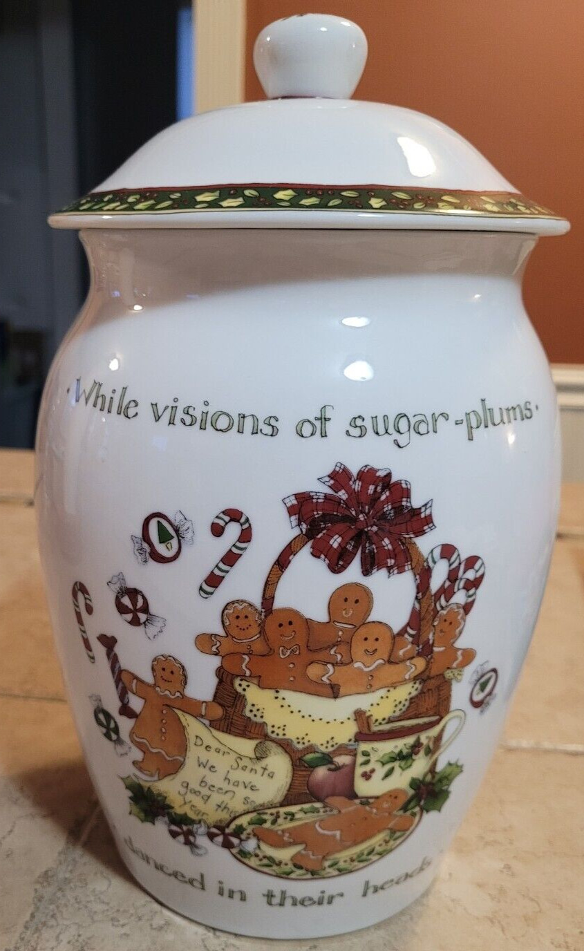 Portmeirion Studios A CHRISTMAS STORY Susan Winget Cookie Jar Porcelain