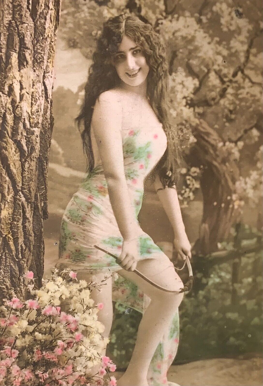RPPC Carmen DeVillers French Actress Model 1900s Postcard Stebbing Paris Antique