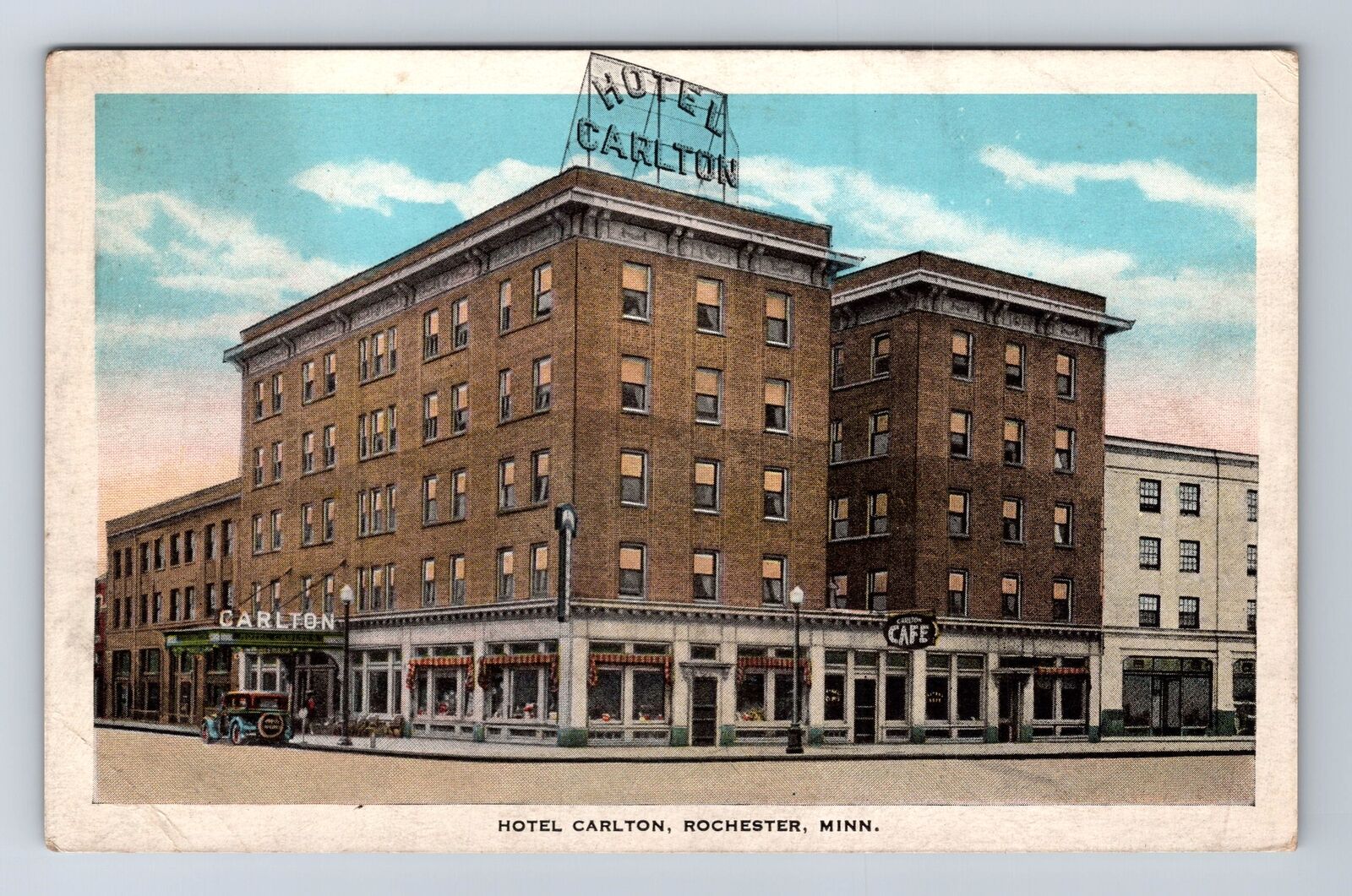 Rochester MN-Minnesota, Hotel Carlton Advertising, Antique, Vintage Postcard