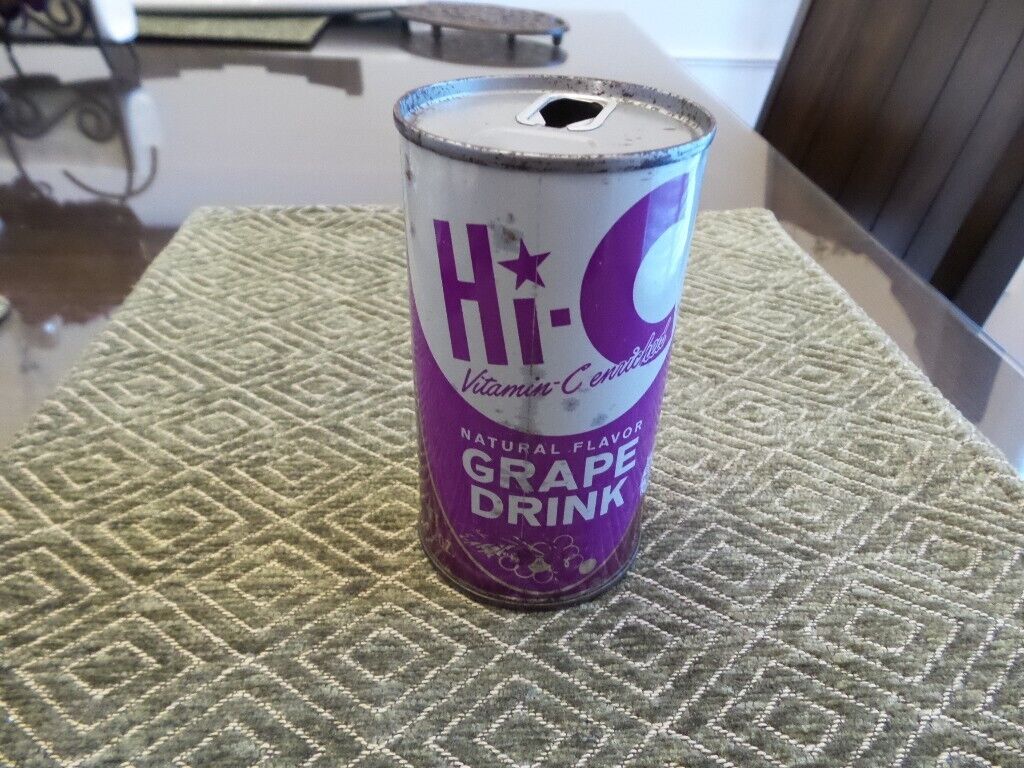 Vintage Hi-C Grape soda can