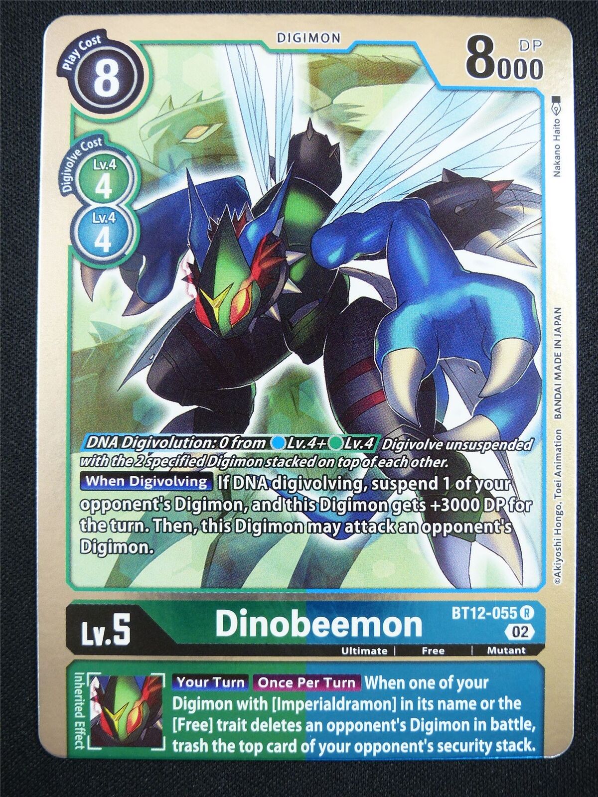 Dinobeemon BT12-055 R - Digimon Card #L3