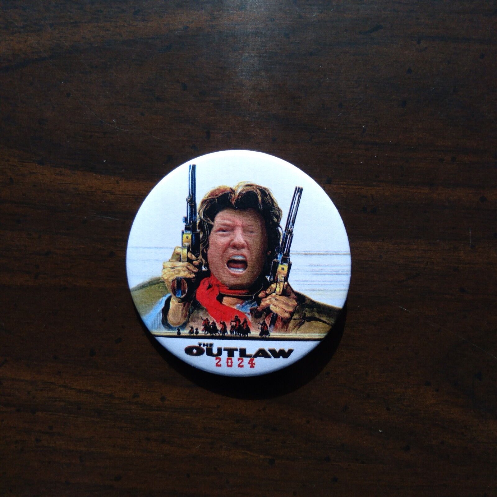 Trump 2024 Pin Outlaw Josey Wales parody Clint Eastwood
