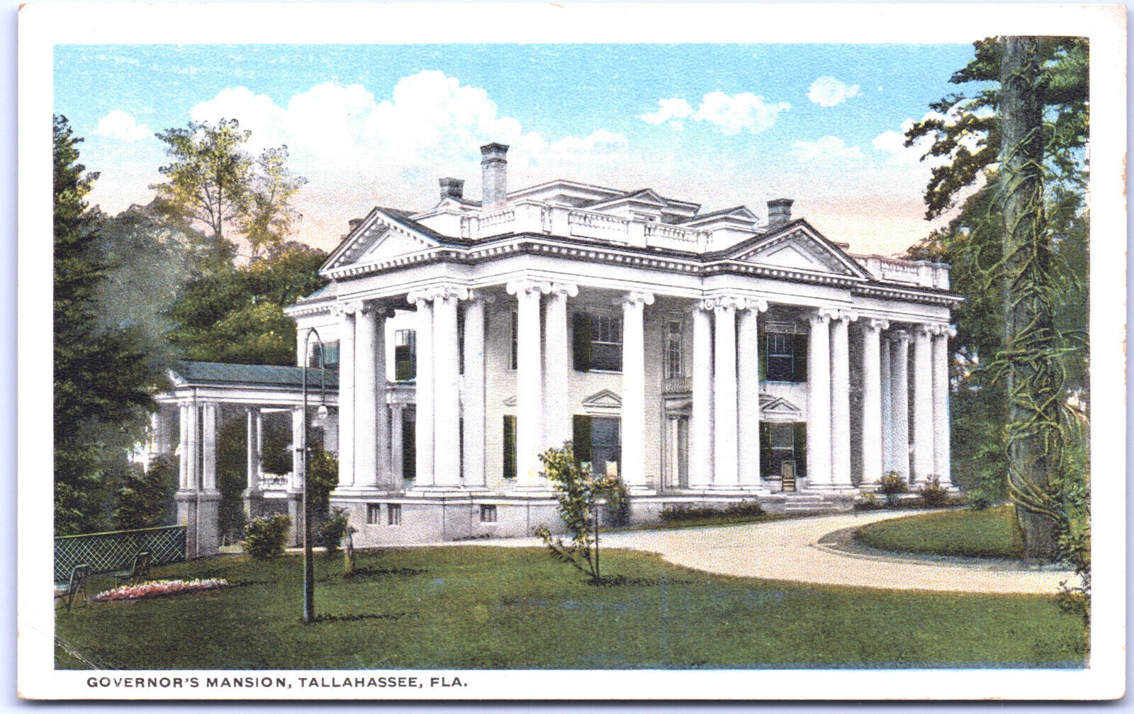 Postcard FL Governor\'s mansion Tallahassee Florida c.1910\'s N12